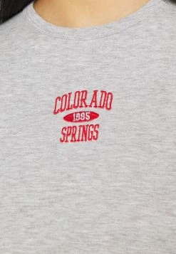BDG Urban Outfitters COLORADO SPRINGS BABY TEE - Print T-shirt - Grey -BDG Urban Outfitters shop 61929afaf23f4a39be867c7df9aab5c7