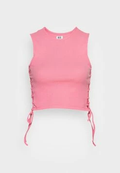 BDG Urban Outfitters LATTICE SIDE CREW NECK TANK - Top - Pink -BDG Urban Outfitters shop 6229d966533b4237b17d0e6e4d39e738