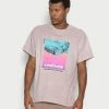 BDG Urban Outfitters MOUNTAINS TEE - Print T-shirt - Lilac
