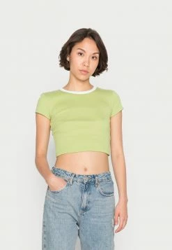 BDG Urban Outfitters RINGER BABY TEE - Basic T-shirt - Taragon