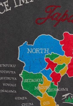 BDG Urban Outfitters TOKYO MAP TEE UNISEX - Print T-shirt - Black -BDG Urban Outfitters shop 662f87980d2e44c19f510838ed7fdc0e