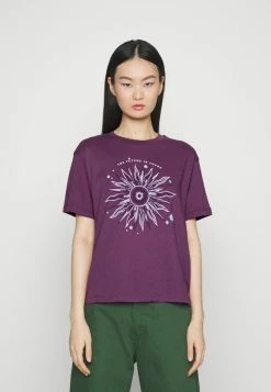 BDG Urban Outfitters FUTURE CELESTIAL TEE - Print T-shirt - Grape