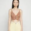 BDG Urban Outfitters GIGI SPACEDYE BRALETTE - Top - Orange