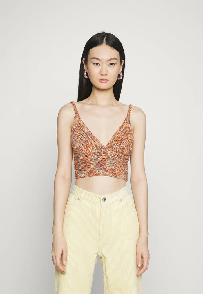 GIGI SPACEDYE BRALETTE - Top - orange BDG Urban Outfitters GIGI SPACEDYE BRALETTE - Top - Orange -BDG Urban Outfitters shop 6b714436195b4f2c867a81887ed06823