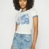 BDG Urban Outfitters KEEP GROWING BABY TEE - Print T-shirt - Ecru -BDG Urban Outfitters shop 6d00f233eab849379511701bf657fcaf