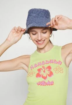 BDG Urban Outfitters HONOLULU TANK DRESS - Day Dress - Yellow -BDG Urban Outfitters shop 70a04ba908994610afe519adda8afd53