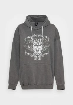 BDG Urban Outfitters BDG TATTOO STUD - Hoodie - Charcoal -BDG Urban Outfitters shop 71cfd3f109054c20bdeb5084881a72b9