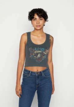 BDG Urban Outfitters BORN FREE - Top - Black