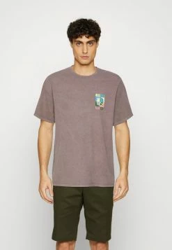 BDG Urban Outfitters GOOD LUCK PEACE TEE UNISEX - Print T-shirt - Chocolate