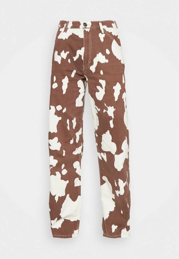 COW JUNO PANT - Straight leg jeans - brown/white BDG Urban Outfitters COW JUNO PANT - Straight Leg Jeans - Brown/white -BDG Urban Outfitters shop 7a77207c93f149c0835eb95dd2f51e54