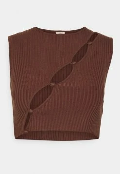 BDG Urban Outfitters ASYMMETRIC CUT OUT TANK - Top - Chocolate -BDG Urban Outfitters shop 7bc97c26fdae4dbfbb0f6e0b1e386298