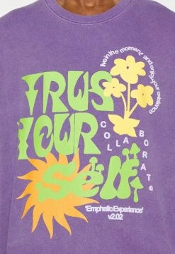 BDG Urban Outfitters TRUST YOURSELF UNISEX - Sweatshirt - Purple -BDG Urban Outfitters shop 7c720fb31334403a98eec6d6eb960726