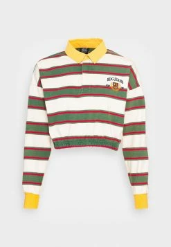 BDG Urban Outfitters STRIPE CREST BUBBLE RUGBY - Long Sleeved Top - Cream -BDG Urban Outfitters shop 7ca42b3465864b90bb220b6926f4b9dc