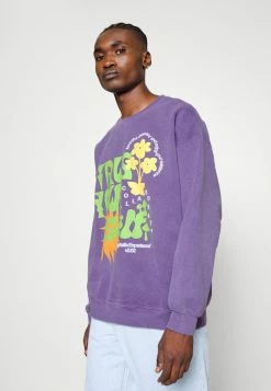 BDG Urban Outfitters TRUST YOURSELF UNISEX - Sweatshirt - Purple -BDG Urban Outfitters shop 7d8989bac535499bbe6883486417b3cf