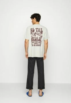 BDG Urban Outfitters TONAL ENERGY TEE UNISEX - Print T-shirt - Ecru