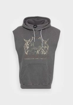 BDG Urban Outfitters BDG RECKLESS SLEEVELESS HOODIE - Hoodie - Charcoal -BDG Urban Outfitters shop 835dc49ca74b44de91cc43e84a679f05