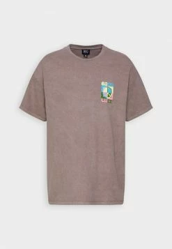 BDG Urban Outfitters GOOD LUCK PEACE TEE UNISEX - Print T-shirt - Chocolate -BDG Urban Outfitters shop 842da28b9c044c55939ef62c23957664