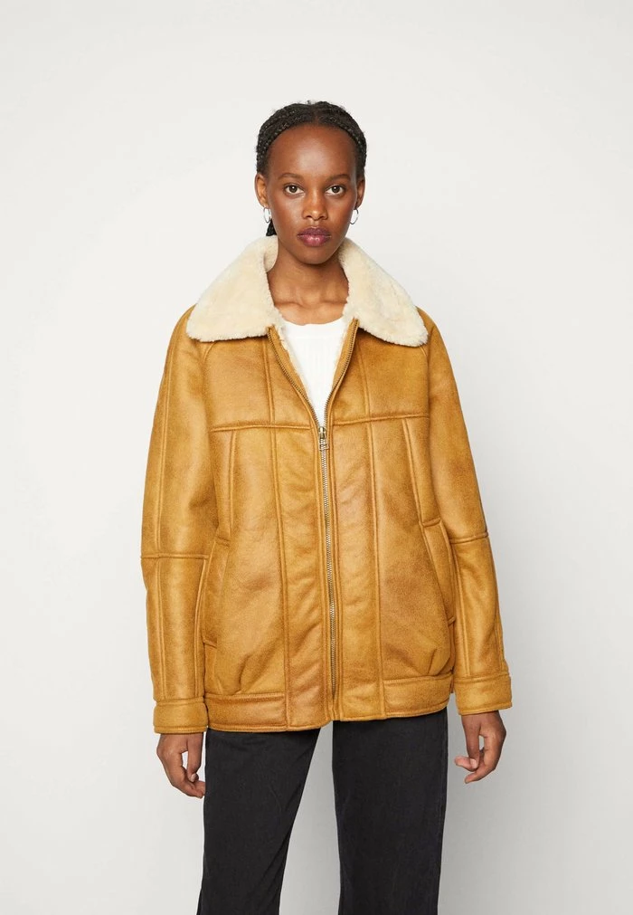 SUEDETTE HARRINGTON JACKET - Light jacket - brown BDG Urban Outfitters SUEDETTE HARRINGTON JACKET - Light Jacket - Brown -BDG Urban Outfitters shop 84a4a27ca1804ec9a567b40e32e018bf
