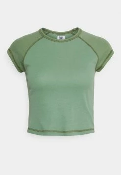 BDG Urban Outfitters CONTRAST RAGLAN TEE - Basic T-shirt - Green -BDG Urban Outfitters shop 8864e2c0ef48412181ffde39ff979268