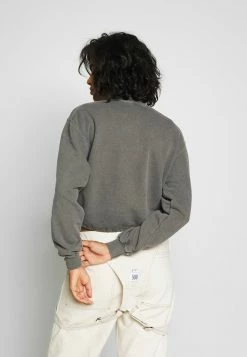 BDG Urban Outfitters BUBBLE HEM - Sweatshirt - Charcoal -BDG Urban Outfitters shop 88bf49daa7c74bb39e4d289f247dce99