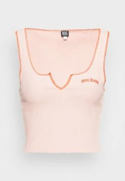 BDG Urban Outfitters NOTCH NECK TANK - Top - Pink -BDG Urban Outfitters shop 8ae1ab0580204566bb29fa2b856d4af5
