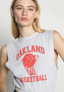 BDG Urban Outfitters OAKLAND CROP TANK - Top - Grey -BDG Urban Outfitters shop 8bdb75effd7a40a0a0036109027102ae