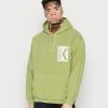 BDG Urban Outfitters KNOWLEDGE HOODIE - Hoodie - Green -BDG Urban Outfitters shop 90005ec06a46475e9b3fb2b3b6059527