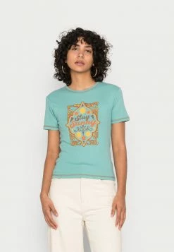 BDG Urban Outfitters BDG STAY SUNNY BABY TEE - Print T-shirt - Turquoise