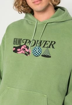 BDG Urban Outfitters HEALING POWER HOODIE UNISEX - Hoodie - Green -BDG Urban Outfitters shop 9241b1672bf34955b7191a4feb75ef80