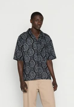 BDG Urban Outfitters PRINTED REVERE SHIRT - Shirt - Black
