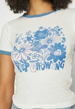 BDG Urban Outfitters KEEP GROWING BABY TEE - Print T-shirt - Ecru -BDG Urban Outfitters shop 93aafdb225654863a58a7244d82a3936