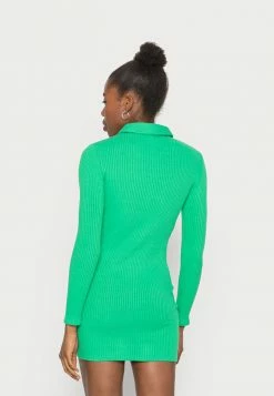 BDG Urban Outfitters BUTTON POLO DRESS - Jumper Dress - Green -BDG Urban Outfitters shop 942c16cd8d5a4b78927119acca971d89