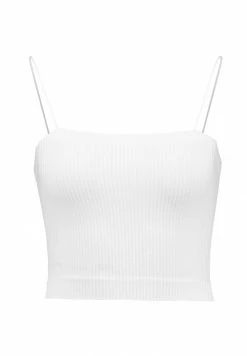 BDG Urban Outfitters HARRIET STRAIGHT NECK CAMI - Top - White -BDG Urban Outfitters shop 96bda613409b4def857eaa12ab970563