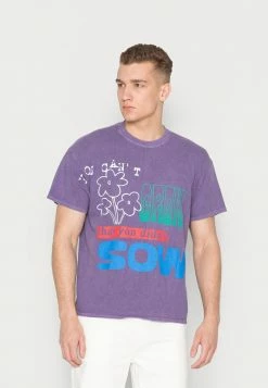 BDG Urban Outfitters BDG YOU CANT GROW UNISEX - Print T-shirt - Purple