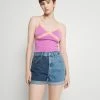 BDG Urban Outfitters CROSS CAMI - Top - Pink/orange -BDG Urban Outfitters shop 9b8b8729fc794488ae0dde750f59dfab