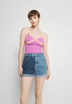 BDG Urban Outfitters CROSS CAMI - Top - Pink/orange