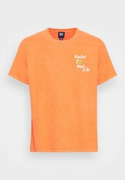 BDG Urban Outfitters PLEASED TO MEET YOU UNISEX - Print T-shirt - Orange -BDG Urban Outfitters shop 9ba72e1653b24cdbbfb05b34772af360