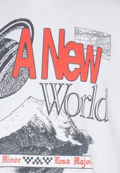 BDG Urban Outfitters MOONS TEE UNISEX - Long Sleeved Top - White -BDG Urban Outfitters shop 9e39968a1979418bb394411bcdefe3fb