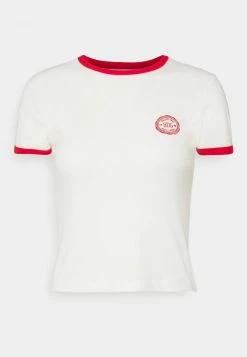 BDG Urban Outfitters RINGER BABY TEE - Basic T-shirt - White -BDG Urban Outfitters shop a0a0a36767e9472eb2c6ecab15b66b4e