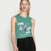 BDG Urban Outfitters TRACK TANK - Top - Green