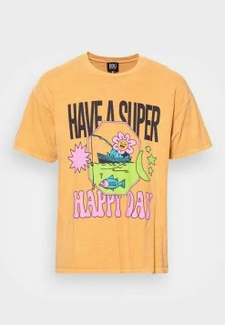 BDG Urban Outfitters HAVE A NICE DAY TEE UNISEX - Print T-shirt - Yellow -BDG Urban Outfitters shop a196797e41314af8a424a062ac872839