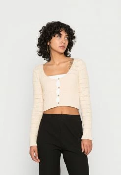 BDG Urban Outfitters BDG BUTTON UP MINI - Cardigan - Cream