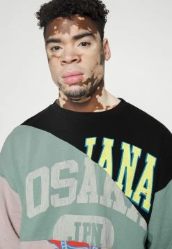 BDG Urban Outfitters OSAKA PANELLED SPLICE CREWNECK UNISEX - Zip-up Sweatshirt - Multi -BDG Urban Outfitters shop a65372fa2cf14896bf8171082dc7e514