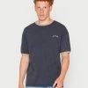 BDG Urban Outfitters RINGER TEE UNISEX - Basic T-shirt - Navy
