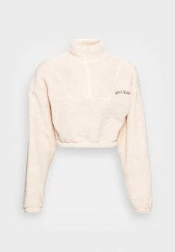 BDG Urban Outfitters HALF ZIP CROP - Fleece Jumper - Camel -BDG Urban Outfitters shop af27f89d0c8f478395b287ac479ddef2