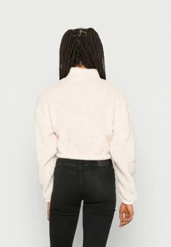 BDG Urban Outfitters HALF ZIP CROP - Fleece Jumper - Camel -BDG Urban Outfitters shop afe8356ef40f4096b3fc85e55f0cc432