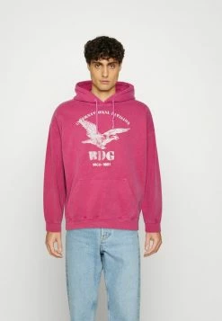 BDG Urban Outfitters DIVISION EAGLE HOODIE UNISEX - Hoodie - Magenta