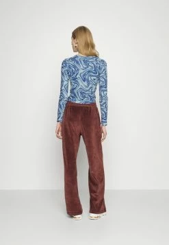 BDG Urban Outfitters SWIRL MARBLE BABY TEE - Long Sleeved Top - Blue -BDG Urban Outfitters shop b4a16cf5090f4de1b3bf5c35f87beb36