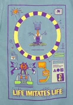 BDG Urban Outfitters LIFE IMITATES LIFE TEE UNISEX - Print T-shirt - Light Green -BDG Urban Outfitters shop b5a4b56ce939496dbb38eec7a53a951c
