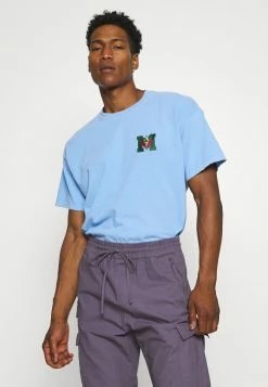 BDG Urban Outfitters LOGO TEE - Print T-shirt - Washed Blue